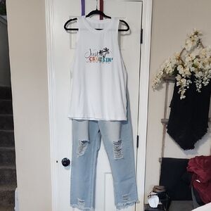 SHEIN White Apparel & Jeans!